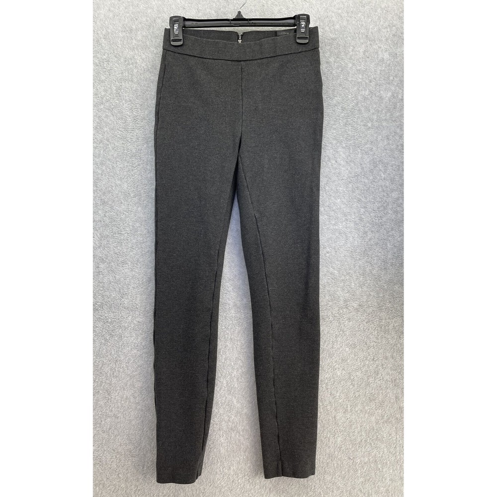 J.Crew Women's Pixie Pants Dark Gray Size TS Tall Small Crease
